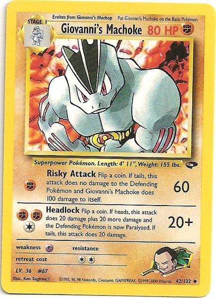 Giovanni's Machoke (42/132) [Gym Challenge Unlimited] | Eastridge Sports Cards & Games