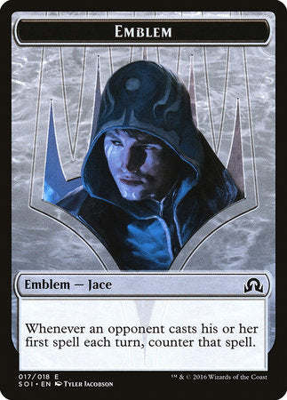 Emblem - Jace, Unraveler of Secrets [Shadows over Innistrad Tokens] | Eastridge Sports Cards & Games