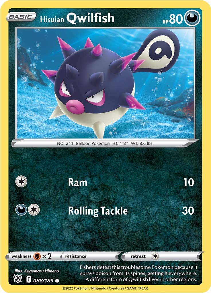 Hisuian Qwilfish (088/189) [Sword & Shield: Astral Radiance] | Eastridge Sports Cards & Games