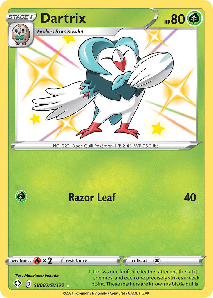 Dartrix (SV002/SV122) [Sword & Shield: Shining Fates] | Eastridge Sports Cards & Games