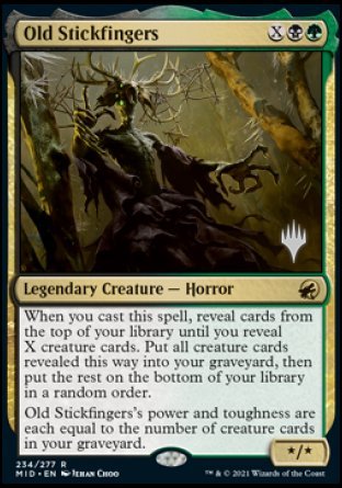 Old Stickfingers (Promo Pack) [Innistrad: Midnight Hunt Promos] | Eastridge Sports Cards & Games