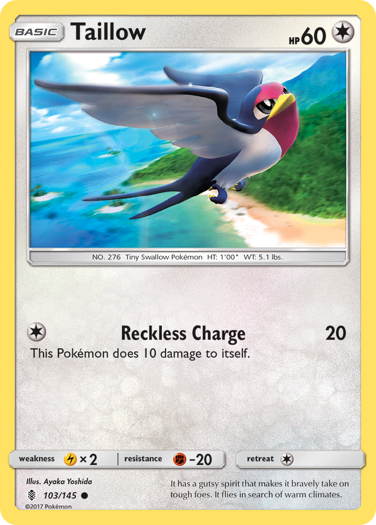 Taillow (103/145) [Sun & Moon: Guardians Rising] | Eastridge Sports Cards & Games