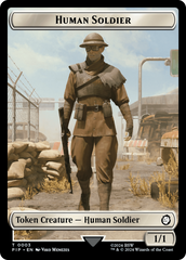 Food (0012) // Human Soldier Double-Sided Token [Fallout Tokens] | Eastridge Sports Cards & Games