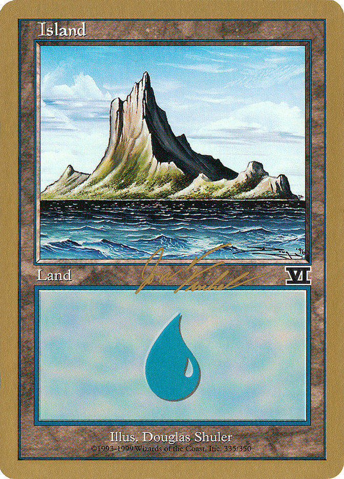 Island (jf335) (Jon Finkel) [World Championship Decks 2000] | Eastridge Sports Cards & Games