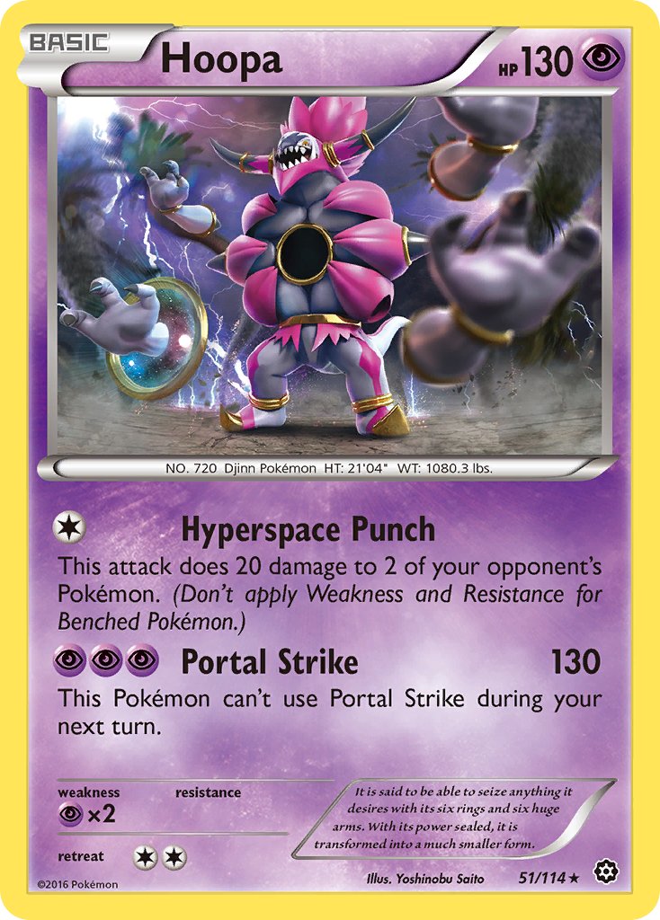 Hoopa (51/114) (Theme Deck Exclusive) [XY: Steam Siege] | Eastridge Sports Cards & Games