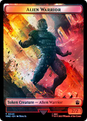 Copy // Alien Warrior Double-Sided Token (Surge Foil) [Doctor Who Tokens] | Eastridge Sports Cards & Games