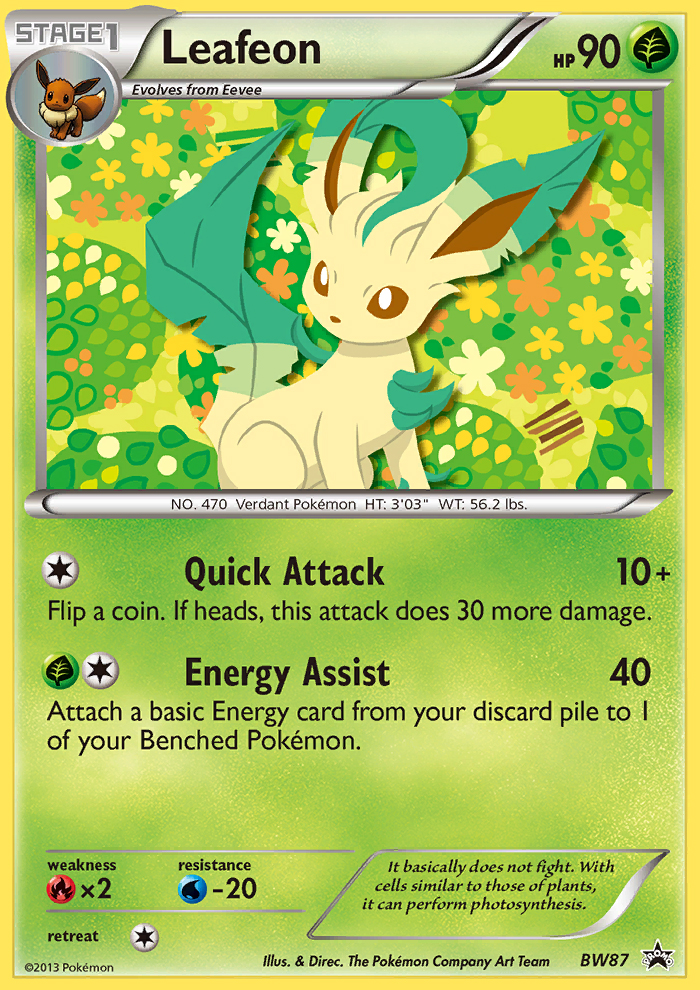 Leafeon (BW87) [Black & White: Black Star Promos] | Eastridge Sports Cards & Games