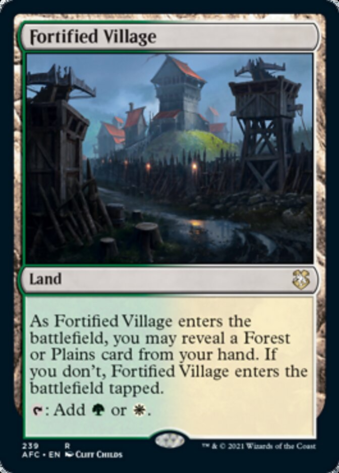 Fortified Village [Dungeons & Dragons: Adventures in the Forgotten Realms Commander] | Eastridge Sports Cards & Games