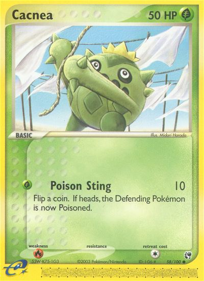 Cacnea (58/100) [EX: Sandstorm] | Eastridge Sports Cards & Games