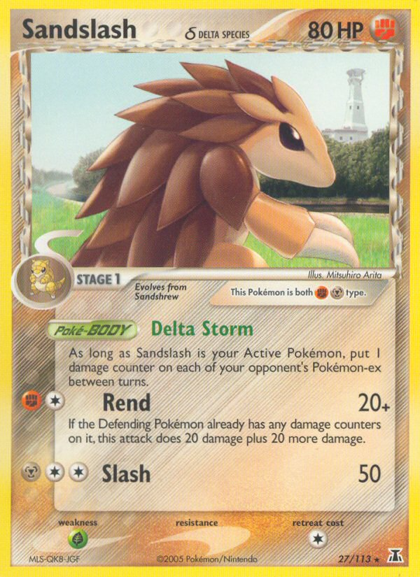 Sandslash (27/113) (Delta Species) [EX: Delta Species] | Eastridge Sports Cards & Games