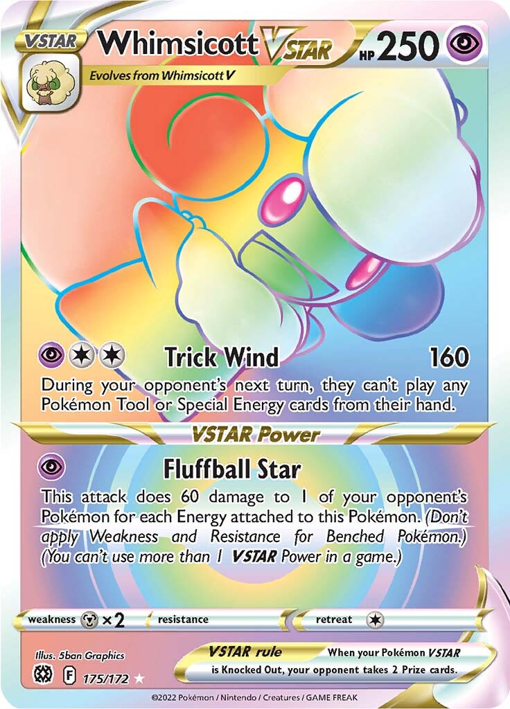 Whimsicott VSTAR (175/172) [Sword & Shield: Brilliant Stars] | Eastridge Sports Cards & Games