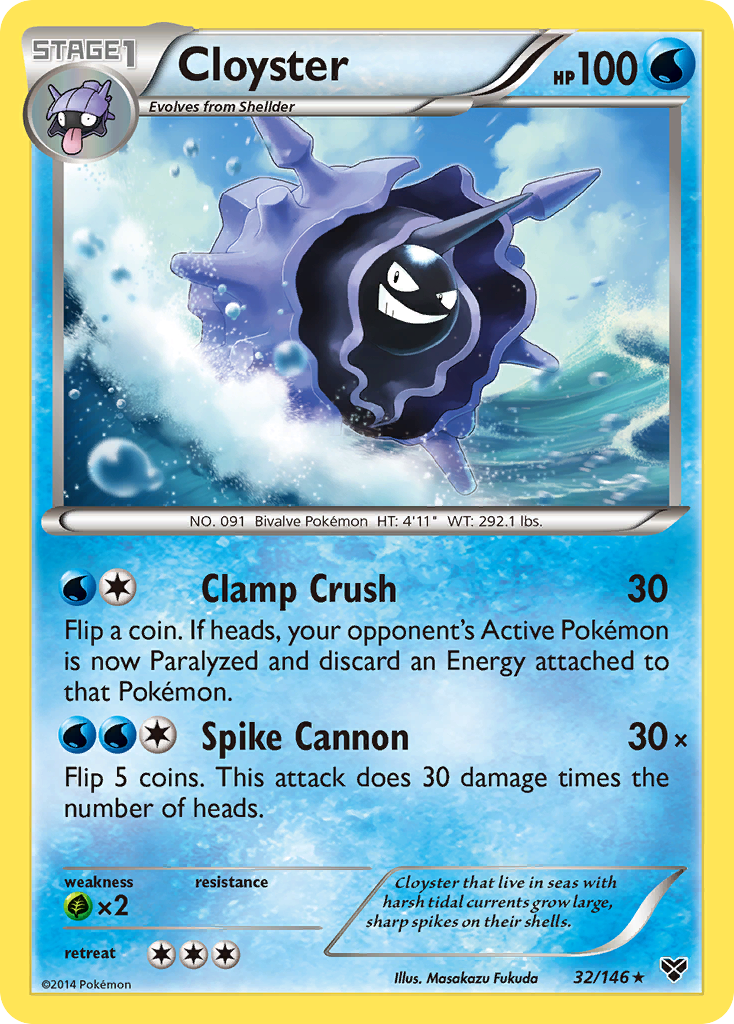 Cloyster (32/146) [XY: Base Set] | Eastridge Sports Cards & Games