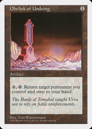 Obelisk of Undoing [Fifth Edition] | Eastridge Sports Cards & Games