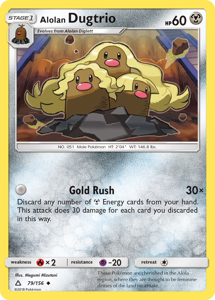 Alolan Dugtrio (79/156) [Sun & Moon: Ultra Prism] | Eastridge Sports Cards & Games