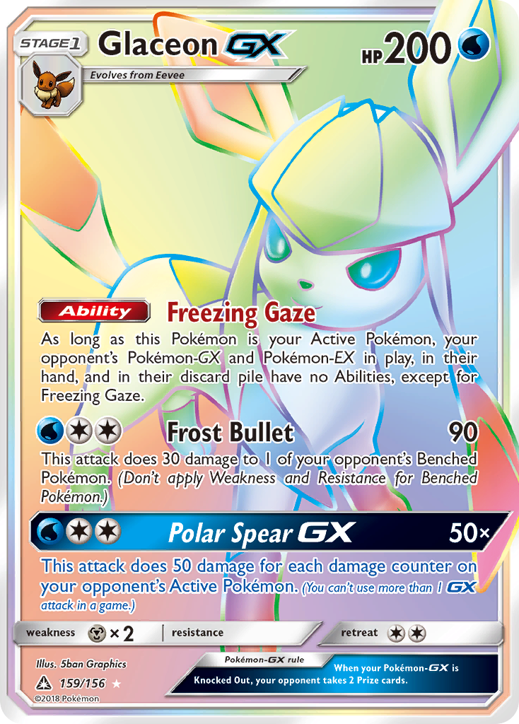 Glaceon GX (159/156) [Sun & Moon: Ultra Prism] | Eastridge Sports Cards & Games