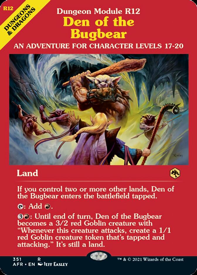 Den of the Bugbear (Dungeon Module) [Dungeons & Dragons: Adventures in the Forgotten Realms] | Eastridge Sports Cards & Games