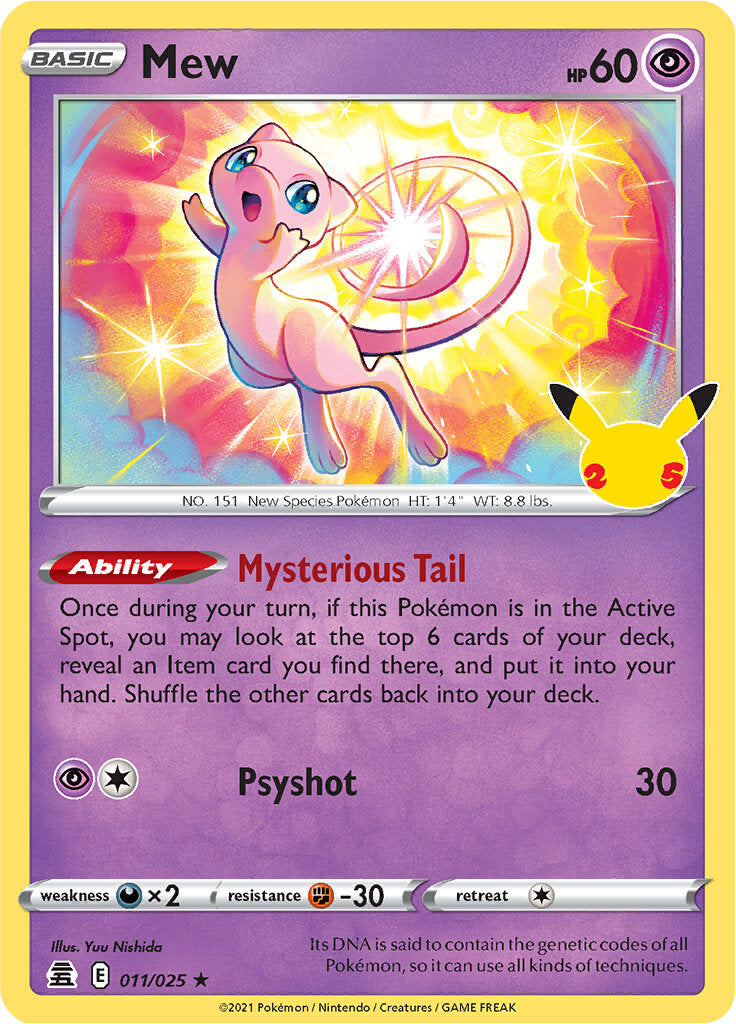Mew (011/025) [Celebrations: 25th Anniversary] | Eastridge Sports Cards & Games