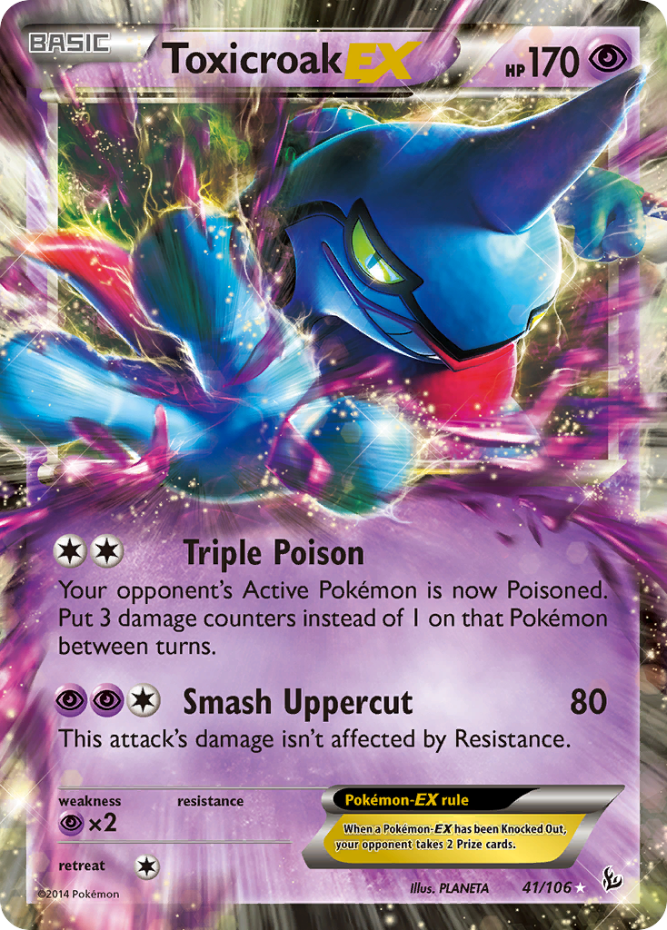 Toxicroak EX (41/106) [XY: Flashfire] | Eastridge Sports Cards & Games