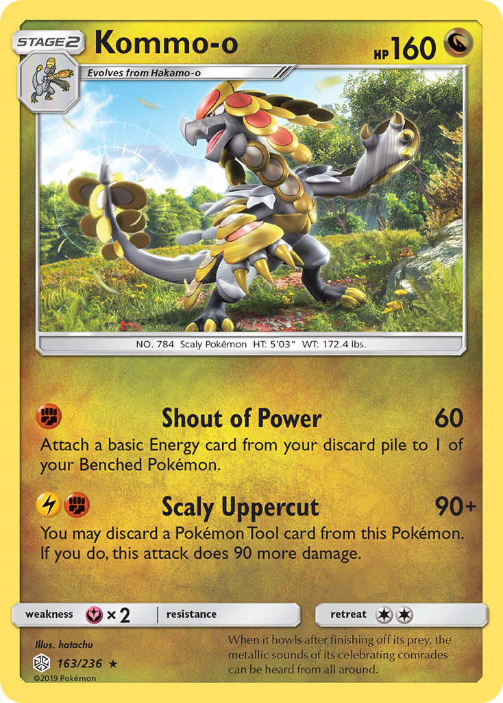 Kommo-o (163/236) [Sun & Moon: Cosmic Eclipse] | Eastridge Sports Cards & Games