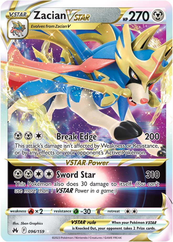 Zacian VSTAR (096/159) [Sword & Shield: Crown Zenith] | Eastridge Sports Cards & Games