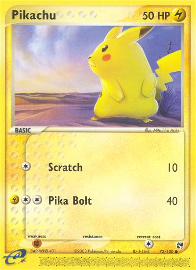 Pikachu (72/100) [EX: Sandstorm] | Eastridge Sports Cards & Games