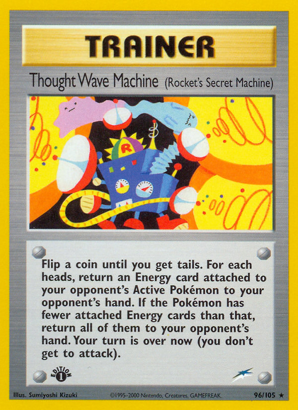 Thought Wave Machine (96/105) (Rocket's Secret Machine) [Neo Destiny 1st Edition] | Eastridge Sports Cards & Games