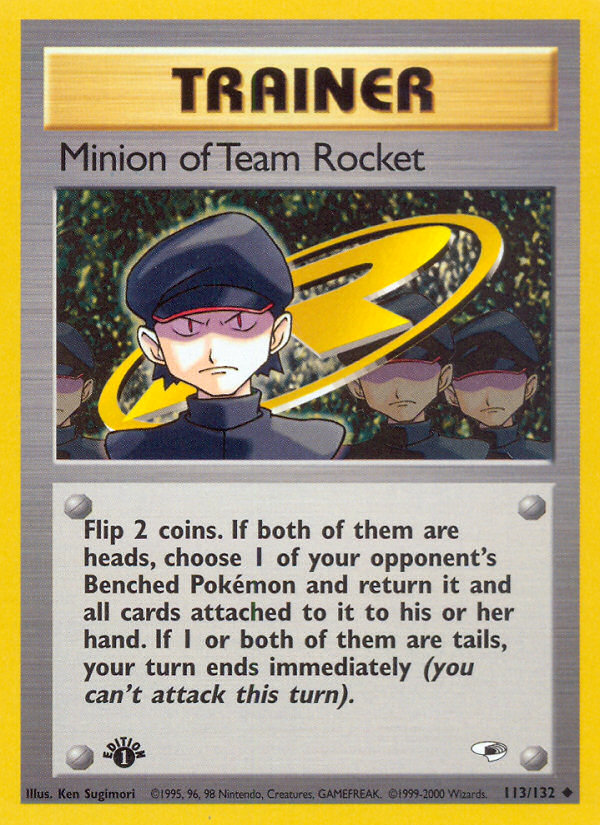 Minion of Team Rocket (113/132) [Gym Heroes 1st Edition] | Eastridge Sports Cards & Games