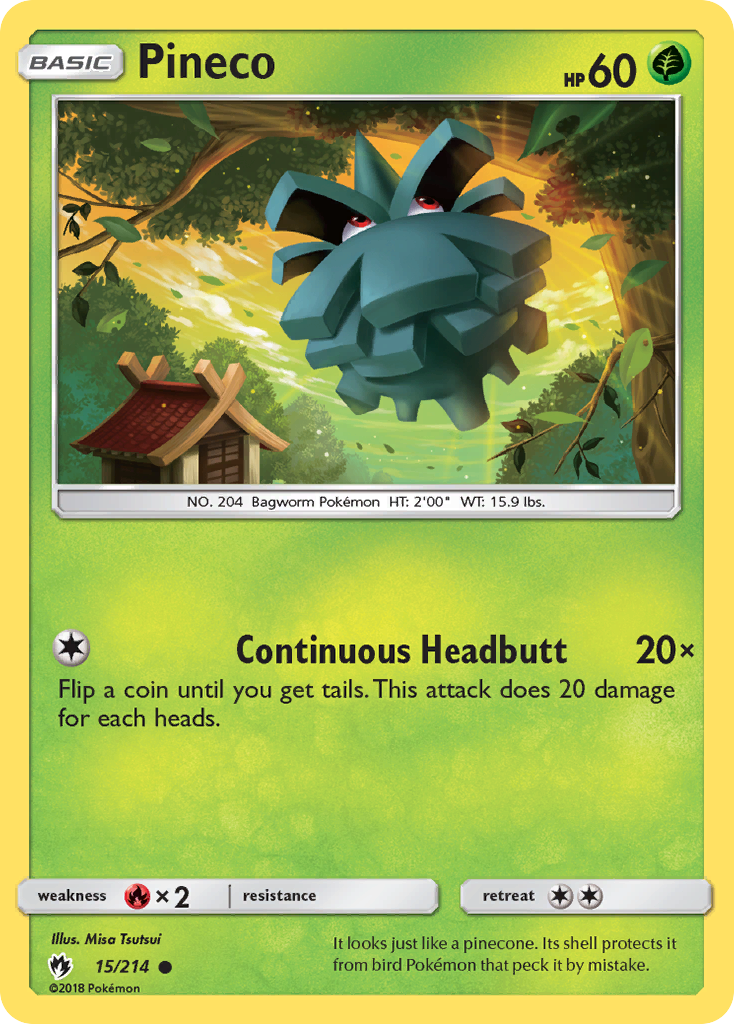 Pineco (15/214) [Sun & Moon: Lost Thunder] | Eastridge Sports Cards & Games