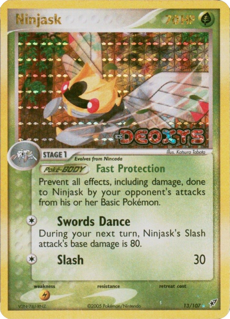 Ninjask (13/107) (Stamped) [EX: Deoxys] | Eastridge Sports Cards & Games