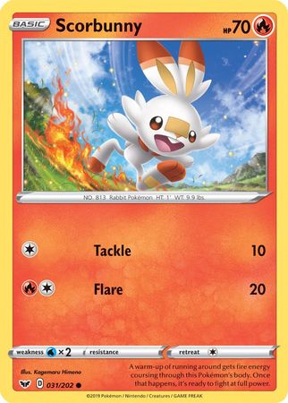 Scorbunny (031/202) (Premium Collection) [Sword & Shield: Base Set] | Eastridge Sports Cards & Games