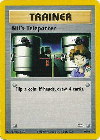 Bill's Teleporter (91/111) [Neo Genesis Unlimited] | Eastridge Sports Cards & Games