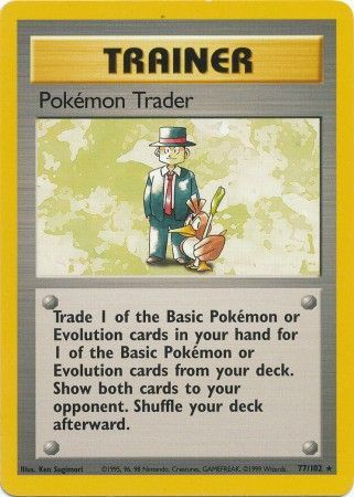 Pokemon Trader (77/102) [Base Set Unlimited] | Eastridge Sports Cards & Games