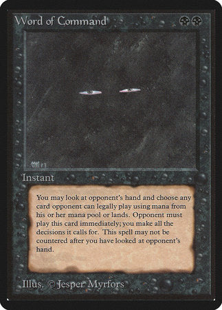 Word of Command [Limited Edition Beta] | Eastridge Sports Cards & Games