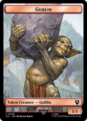 Goblin // Wraith Double-Sided Token [The Lord of the Rings: Tales of Middle-Earth Commander Tokens] | Eastridge Sports Cards & Games