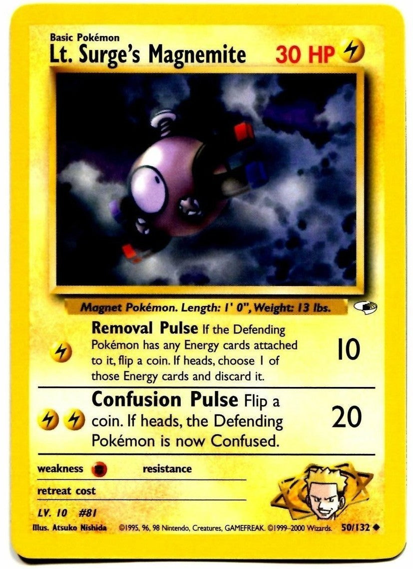Lt. Surge's Magnemite (50/132) [Gym Heroes Unlimited] | Eastridge Sports Cards & Games