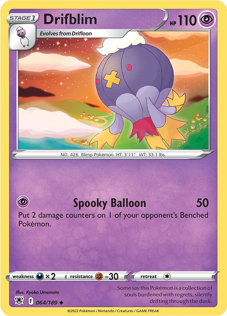 Drifblim (064/189) [Sword & Shield: Astral Radiance] | Eastridge Sports Cards & Games