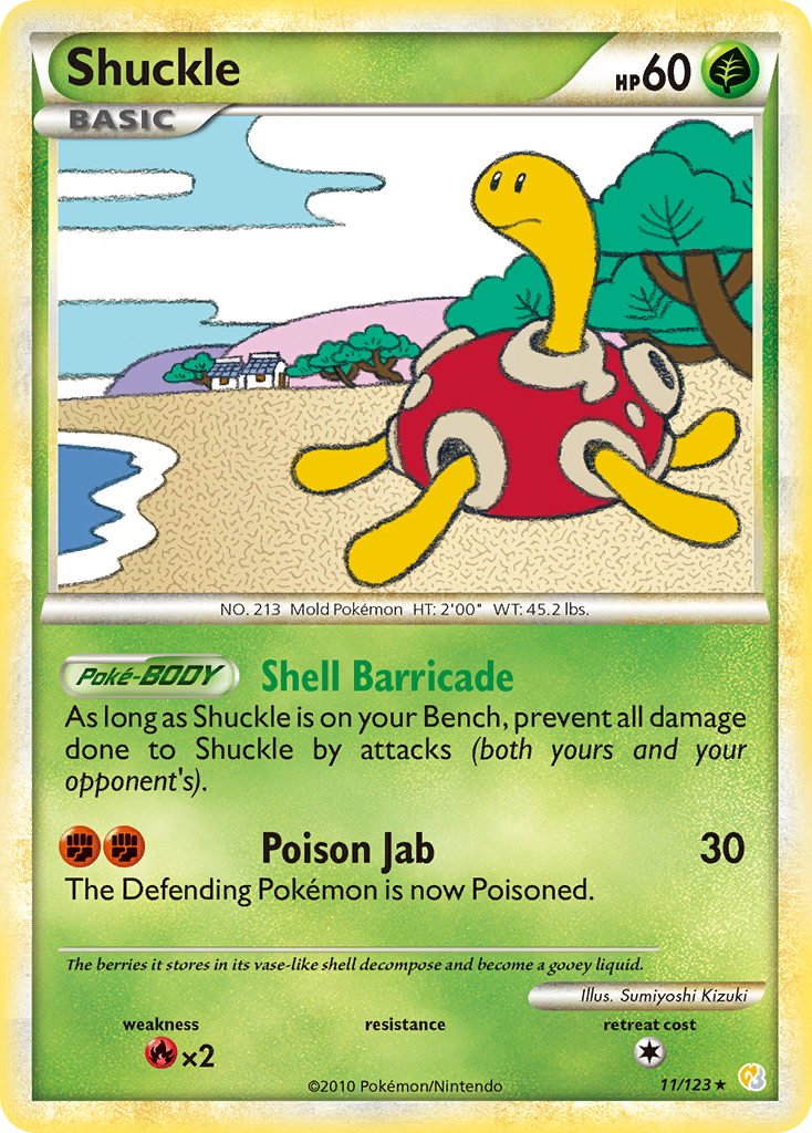 Shuckle (11/123) [HeartGold & SoulSilver: Base Set] | Eastridge Sports Cards & Games