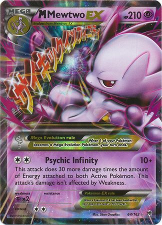 M Mewtwo EX (64/162) (Jumbo Card) [XY: BREAKthrough] | Eastridge Sports Cards & Games