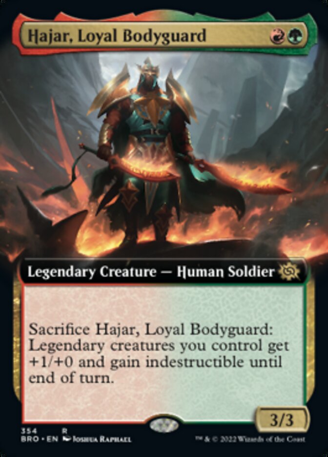 Hajar, Loyal Bodyguard (Extended Art) [The Brothers' War] | Eastridge Sports Cards & Games