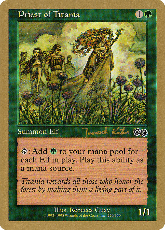 Priest of Titania (Janosch Kuhn) [World Championship Decks 2000] | Eastridge Sports Cards & Games