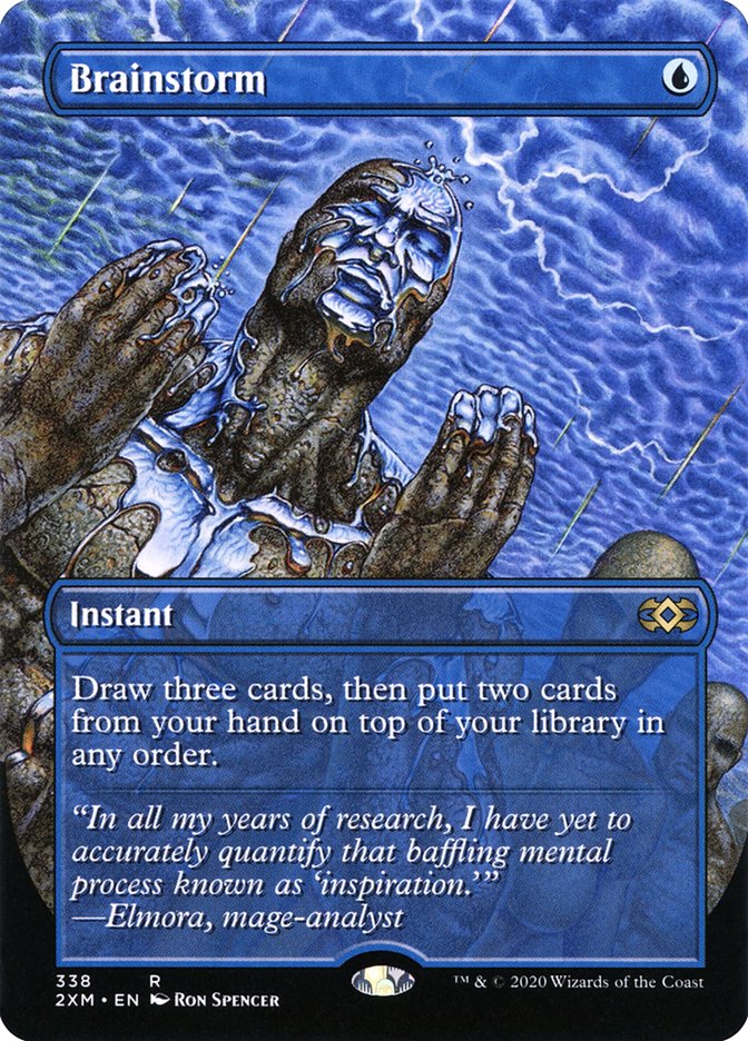 Brainstorm (Borderless) [Double Masters] | Eastridge Sports Cards & Games