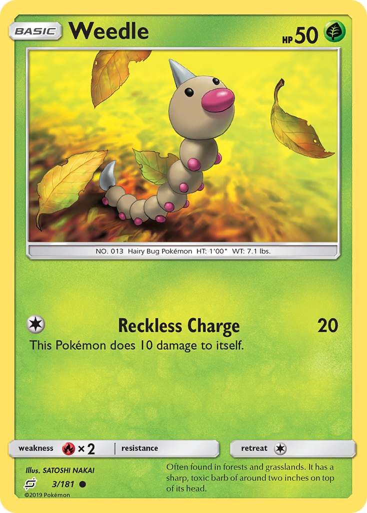 Weedle (3/181) [Sun & Moon: Team Up] | Eastridge Sports Cards & Games