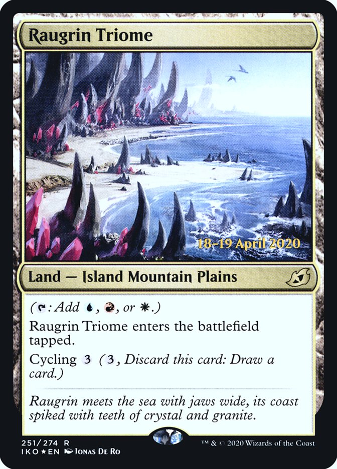 Raugrin Triome  [Ikoria: Lair of Behemoths Prerelease Promos] | Eastridge Sports Cards & Games