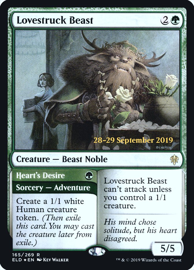 Lovestruck Beast // Heart's Desire  [Throne of Eldraine Prerelease Promos] | Eastridge Sports Cards & Games