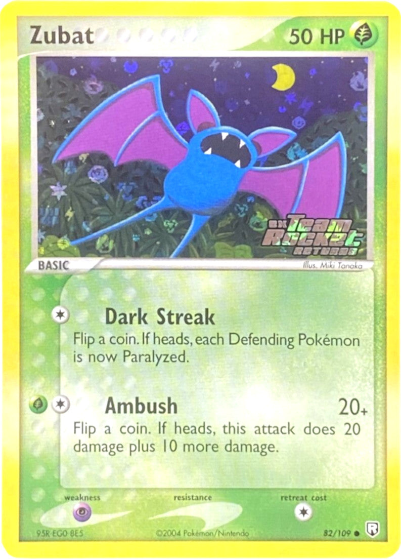 Zubat (82/109) (Stamped) [EX: Team Rocket Returns] | Eastridge Sports Cards & Games