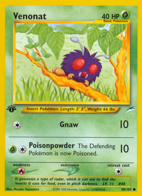 Venonat (90/105) [Neo Destiny 1st Edition] | Eastridge Sports Cards & Games