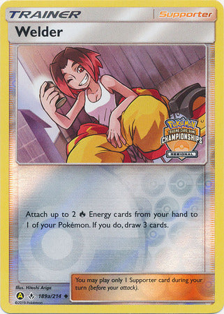 Welder (189a/214) (Regional Championship Promo) [Sun & Moon: Unbroken Bonds] | Eastridge Sports Cards & Games