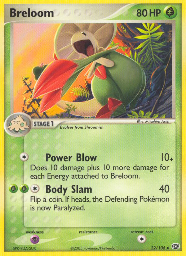 Breloom (22/106) [EX: Emerald] | Eastridge Sports Cards & Games