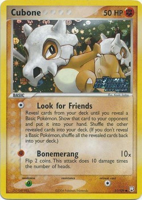 Cubone (51/109) (Stamped) [EX: Team Rocket Returns] | Eastridge Sports Cards & Games