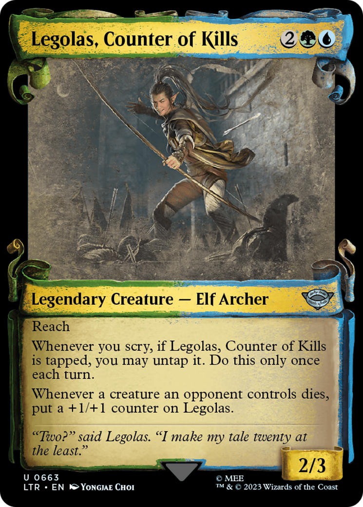 Legolas, Counter of Kills [The Lord of the Rings: Tales of Middle-Earth Showcase Scrolls] | Eastridge Sports Cards & Games